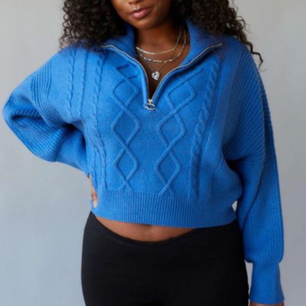 NWOT UO Lizzie Cable Sweater - Picture 2 of 8